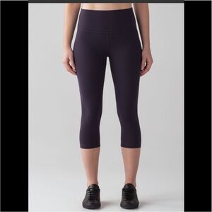 Lululemon Align Crop 19” - Black Grape